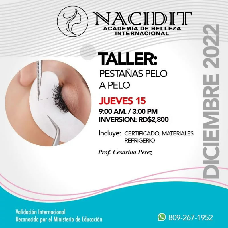 taller pestanas pelo a pelo